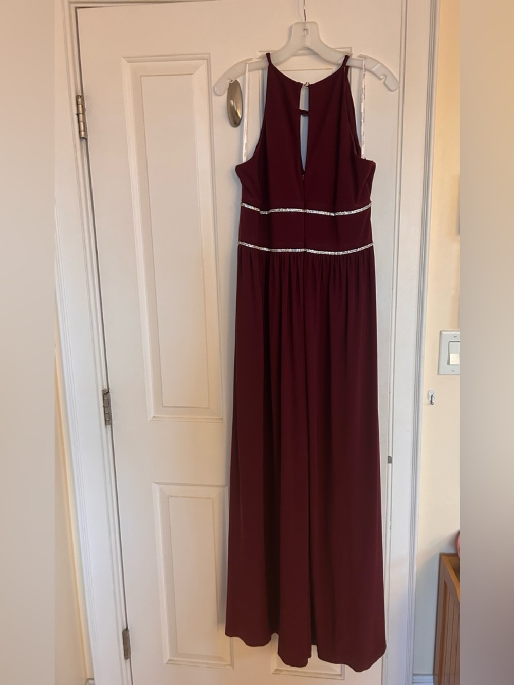 NWOT maroon floor length dress✨ - Picture 6 of 10